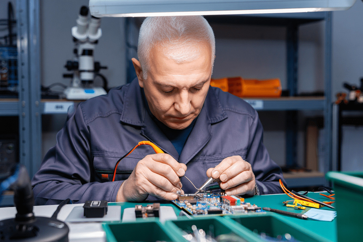 Процесс ремонта техники Iridium в iridium-servis